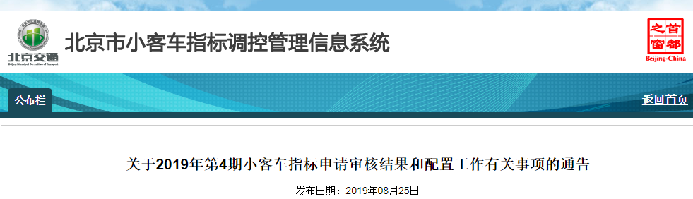 2019北京第4期小客车摇号指标来了！中签率为…附摇号查询入口