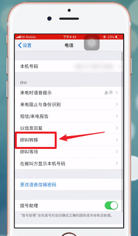 苹果手机呼叫转移怎么取消？