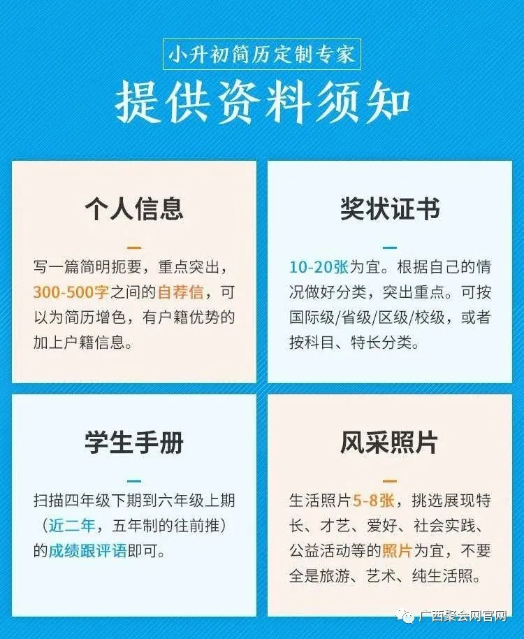 通往名校的捷径！小升初简历制作流程