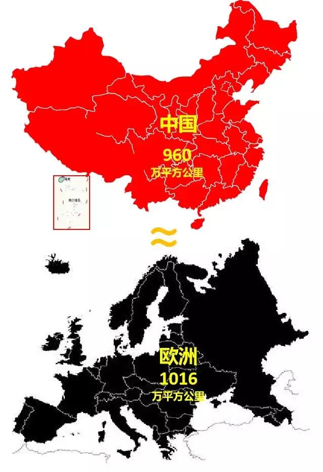 歐洲面積比中國大多少(歐洲各國國土面積排名)(附2022年最新排行榜前十名單)