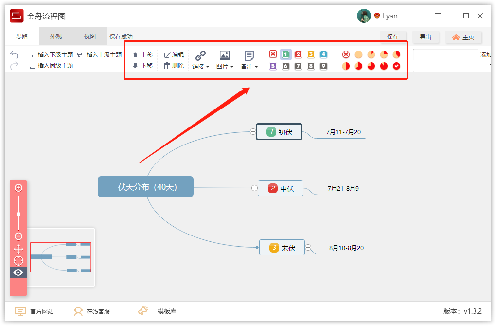 思维导图快速制图，制作思维导图的图文教程