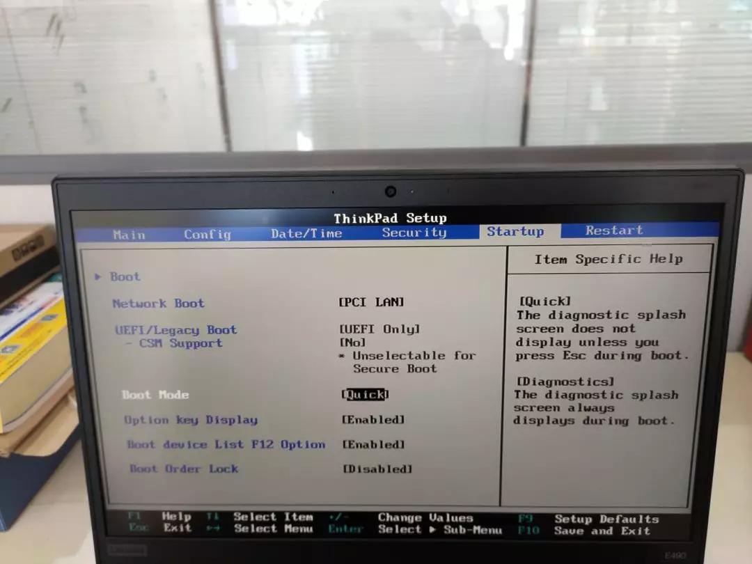 ThinkPad E490笔记本安装win7系统失败