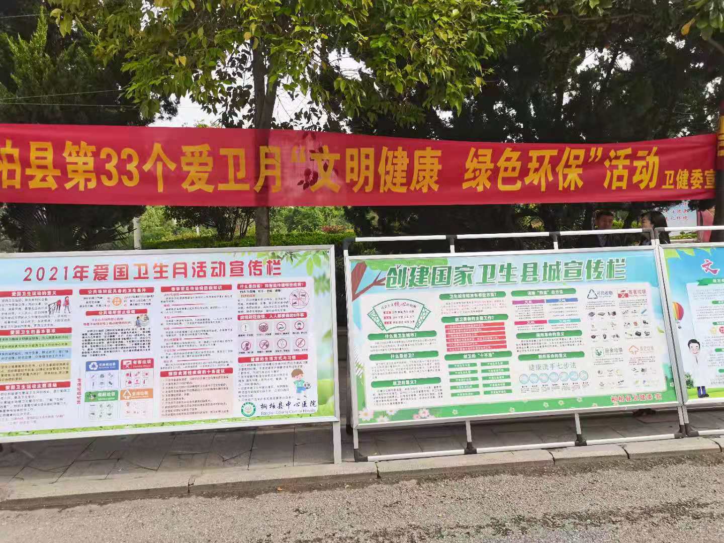 桐柏县卫健委“我为群众办实事”——隆重开展第33个“爱国卫生月”宣传活动