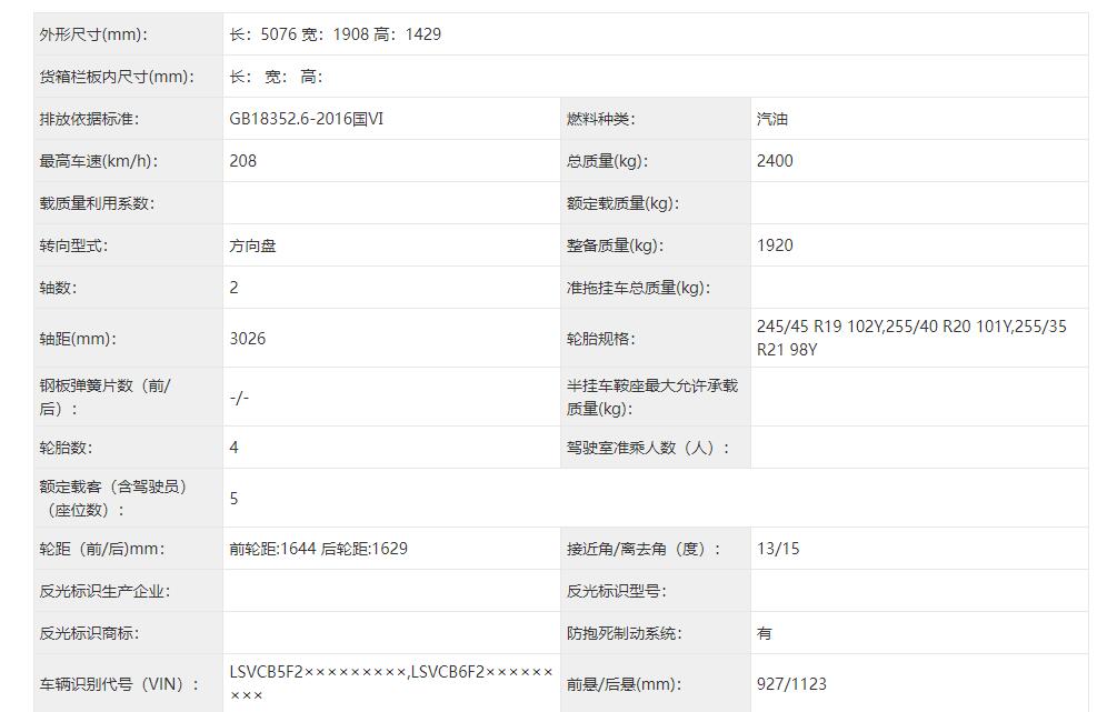 更容易走量的车型，上汽奥迪A7L 2.0T版本申报信息曝光