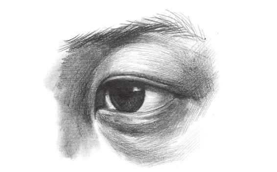 素描侧面眼睛怎么画？老艺术家教你，学会画眼睛很简单，收藏