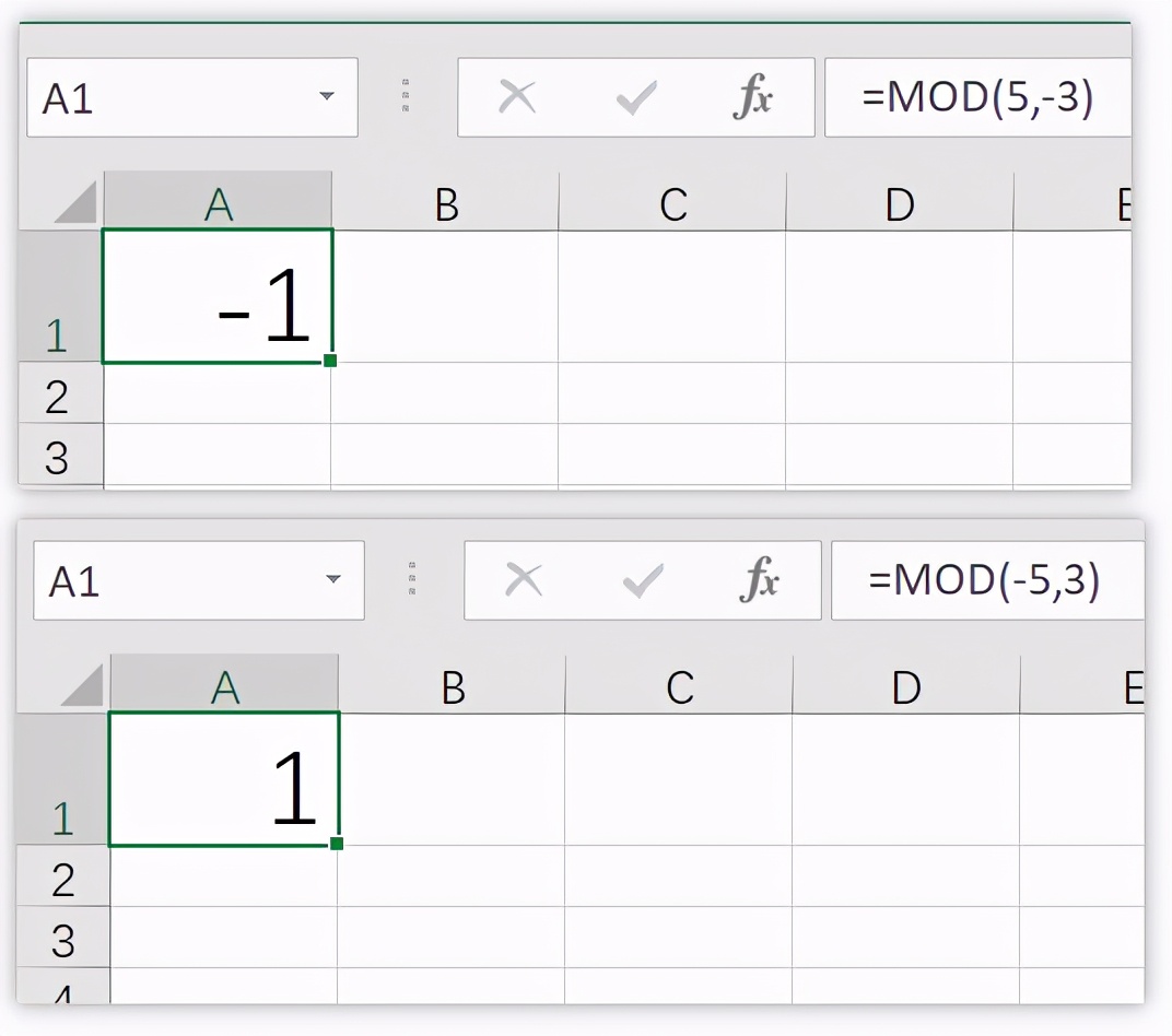 一文搞定Excel中取余函数-MOD