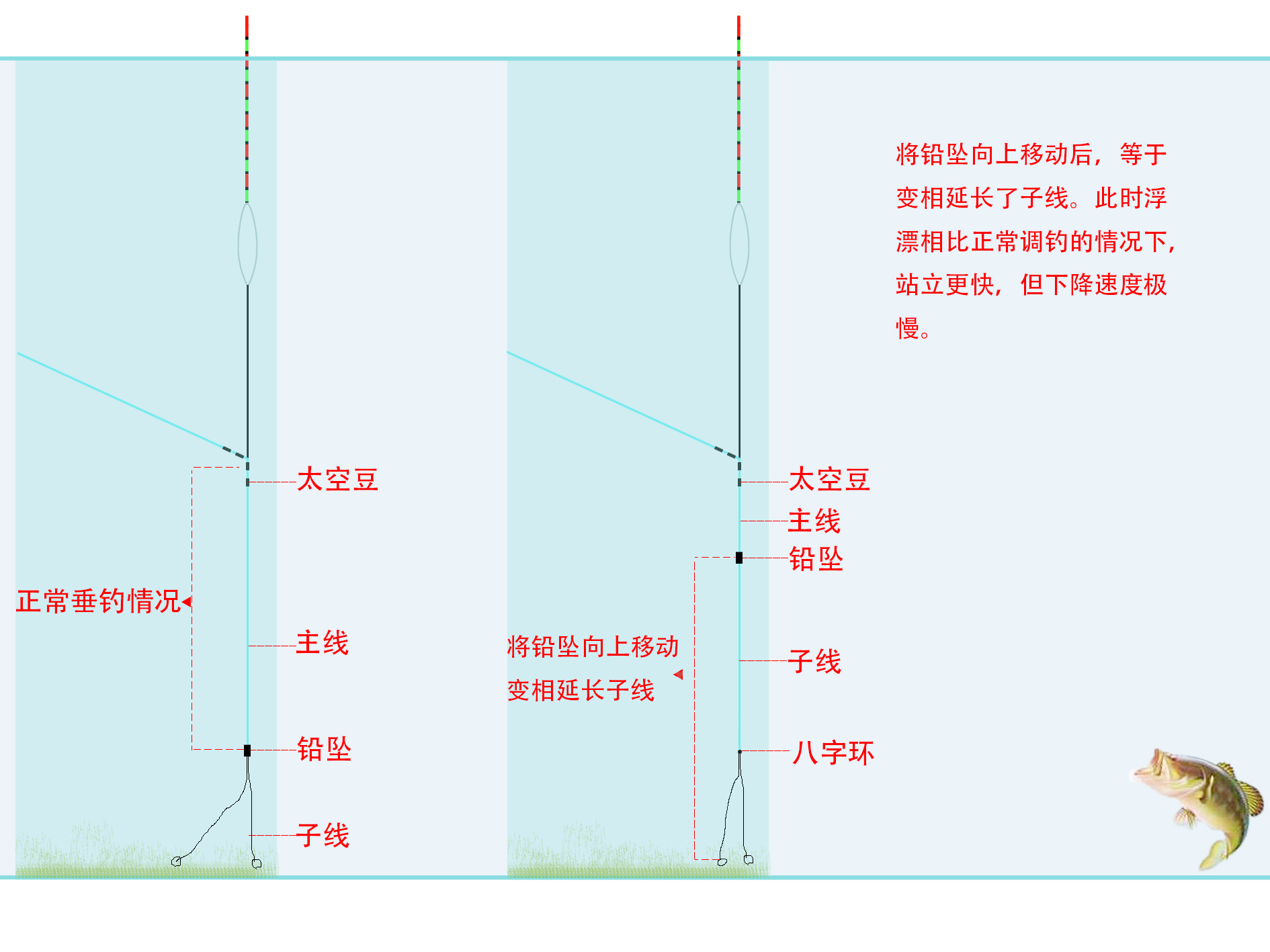 从容应对鲫鲤草鳊翘嘴7种调漂方法