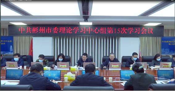 彬州市委理论学习中心组召开第15次学习会议专题学习党的十九届六中全会精神