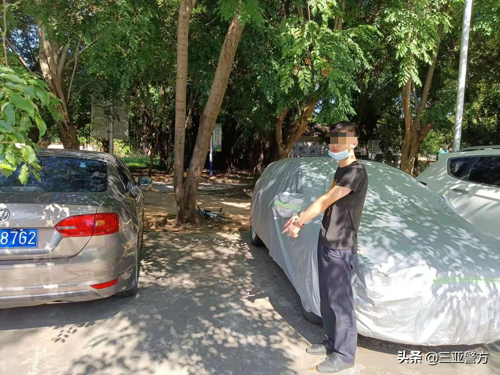 盗窃汽车三元催化器一男子被三亚吉阳警方刑拘