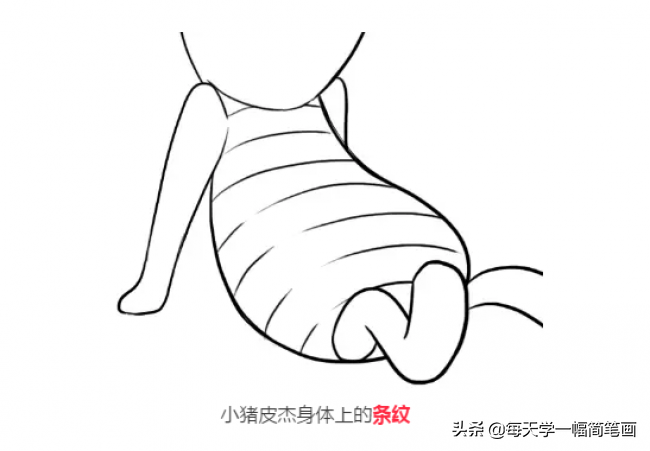 小猪皮杰怎么画 小猪皮杰简笔画教程 简单的小猪皮杰卡通画画法