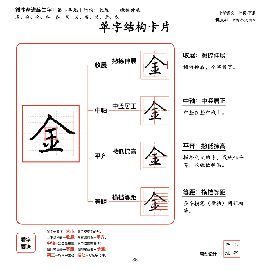你真的会写一吗？21天练好一年级300个生字，第4天