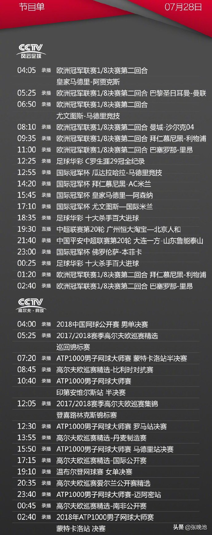 今日央视节目单 风云足球转恒大VS人和 CCTV5+转中国男篮VS喀麦隆
