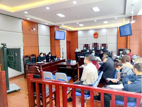 宝鸡渭滨法院远程提讯审理一起涉17名被告人刑事案件