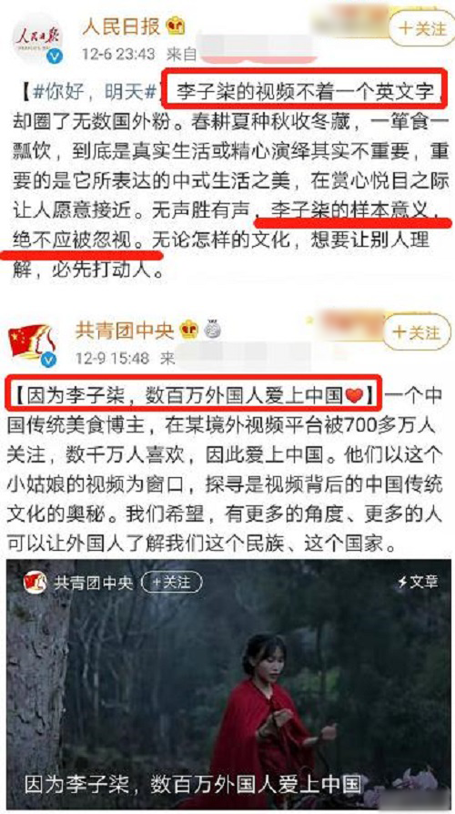 网红李子柒（李佳佳背景资料）怎么停止更新视频,资本手段背后有什么秘密?