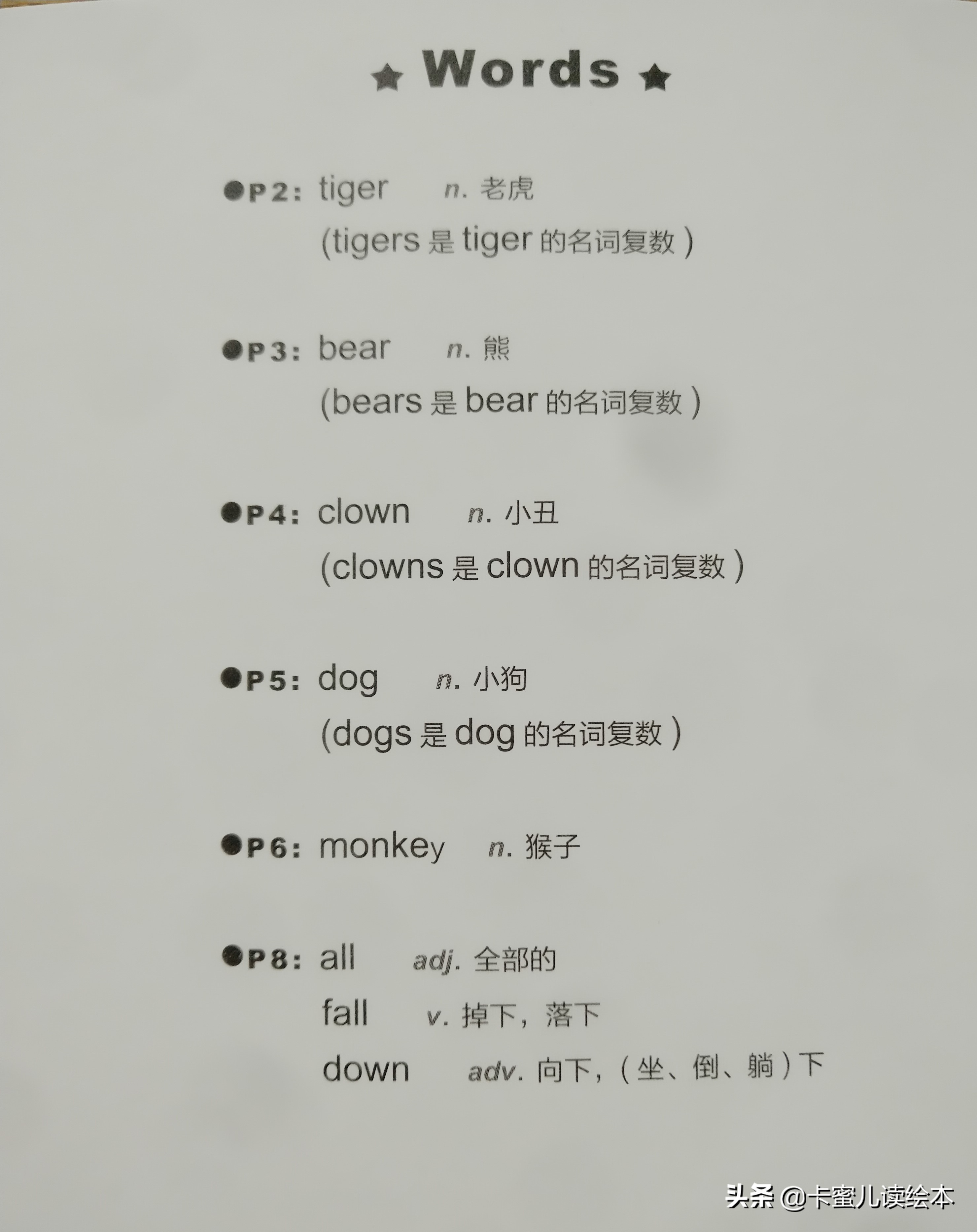 英文有声绘本故事《All Fall Down》全掉下来了