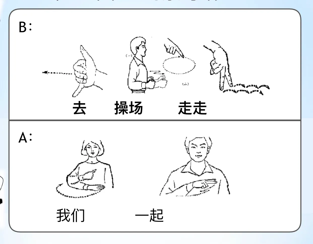 手语场景对话,有图有文字,原来学手语这么简单!
