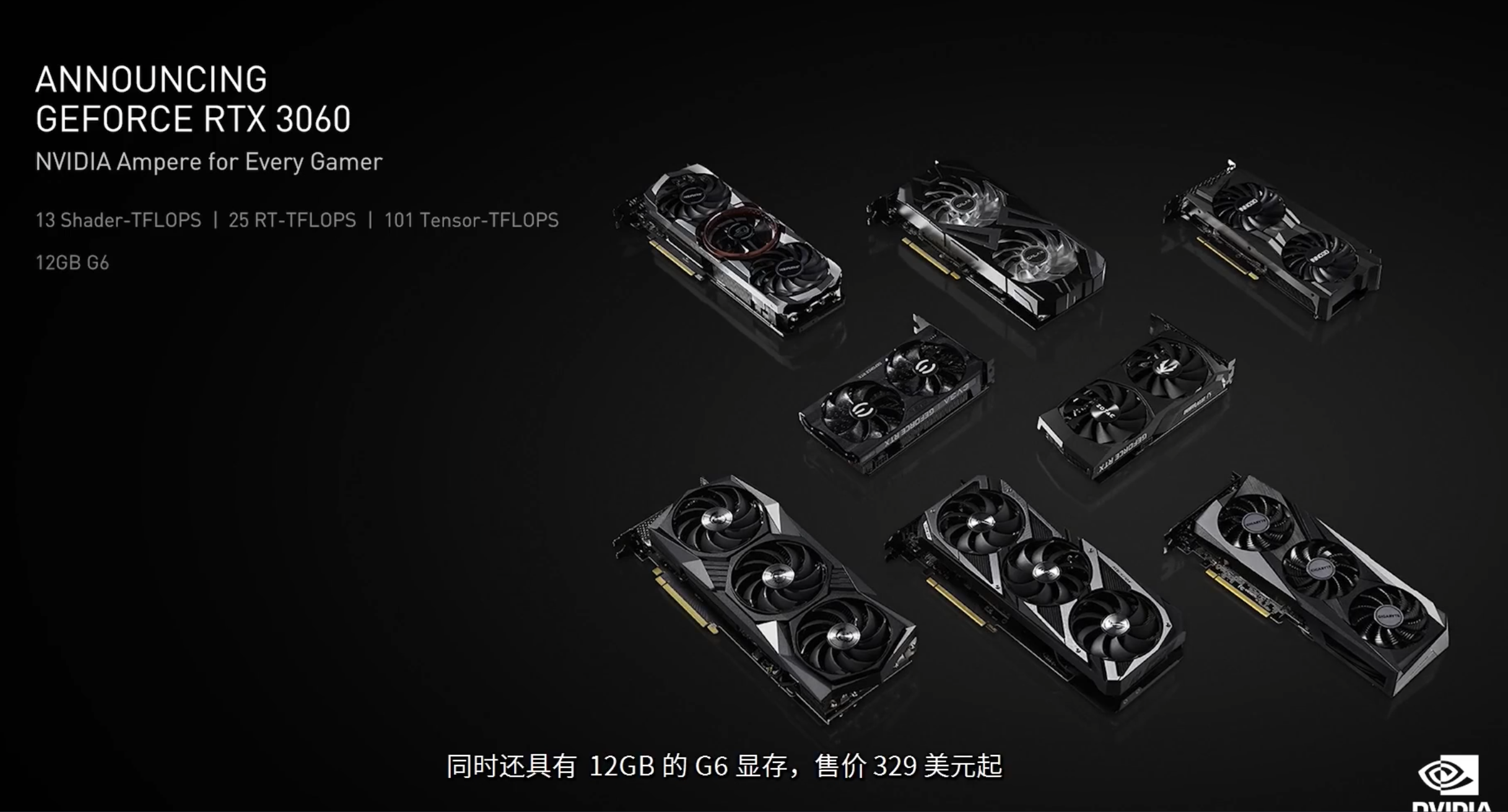 英伟达新款3060显卡上架：价格直接腰斩，挖矿算力减半