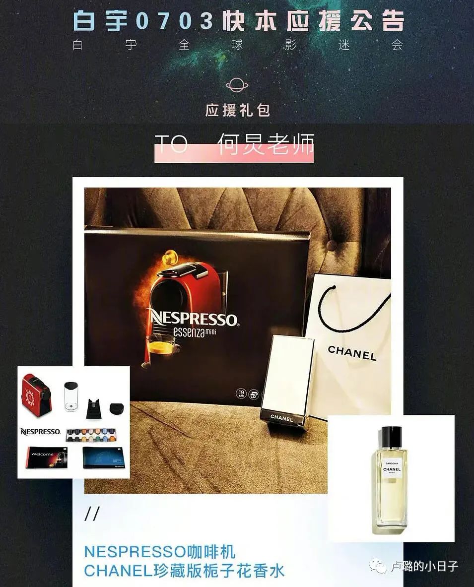 你一定收到过各式各样的礼物（明星可以收到各大品牌的礼物）