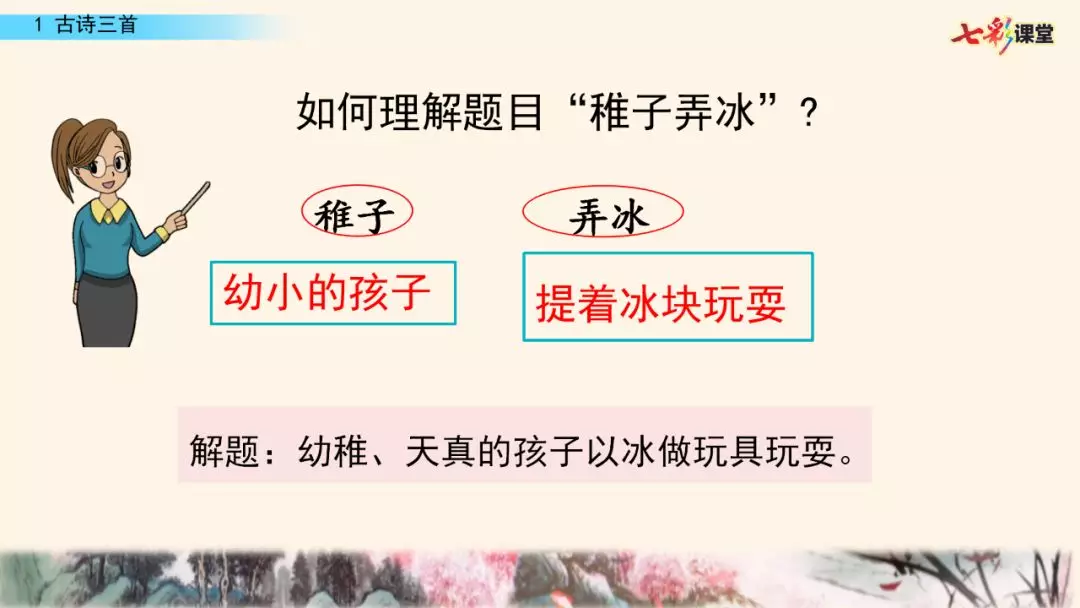 部编版五年级下册语文第1课《古诗词三首》知识点+图文讲解
