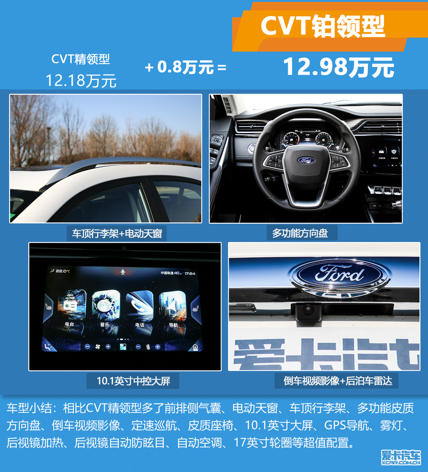 推荐Eco Boost145 CVT尊领型PLUS 江铃福特领界购车手册