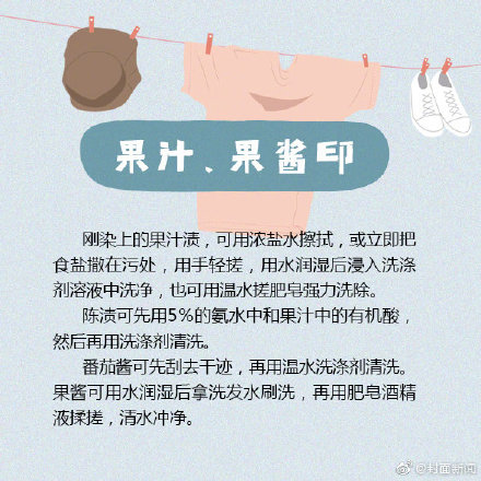 8种污渍的清洗小妙招