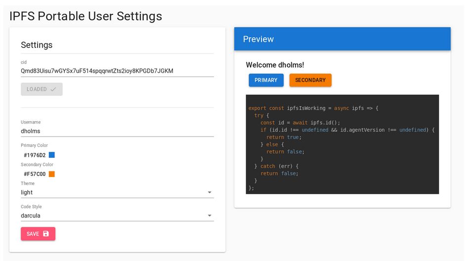 IPFS便携式用户设置
