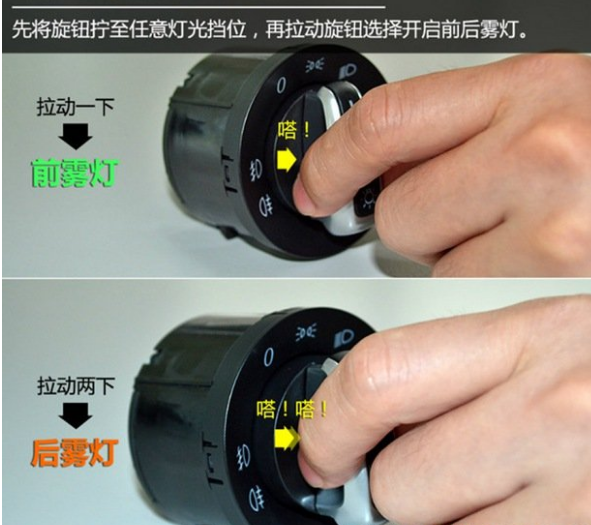 前雾灯和后雾灯标志长什么样？或许很多人都在想，让我们一起来看下吧
