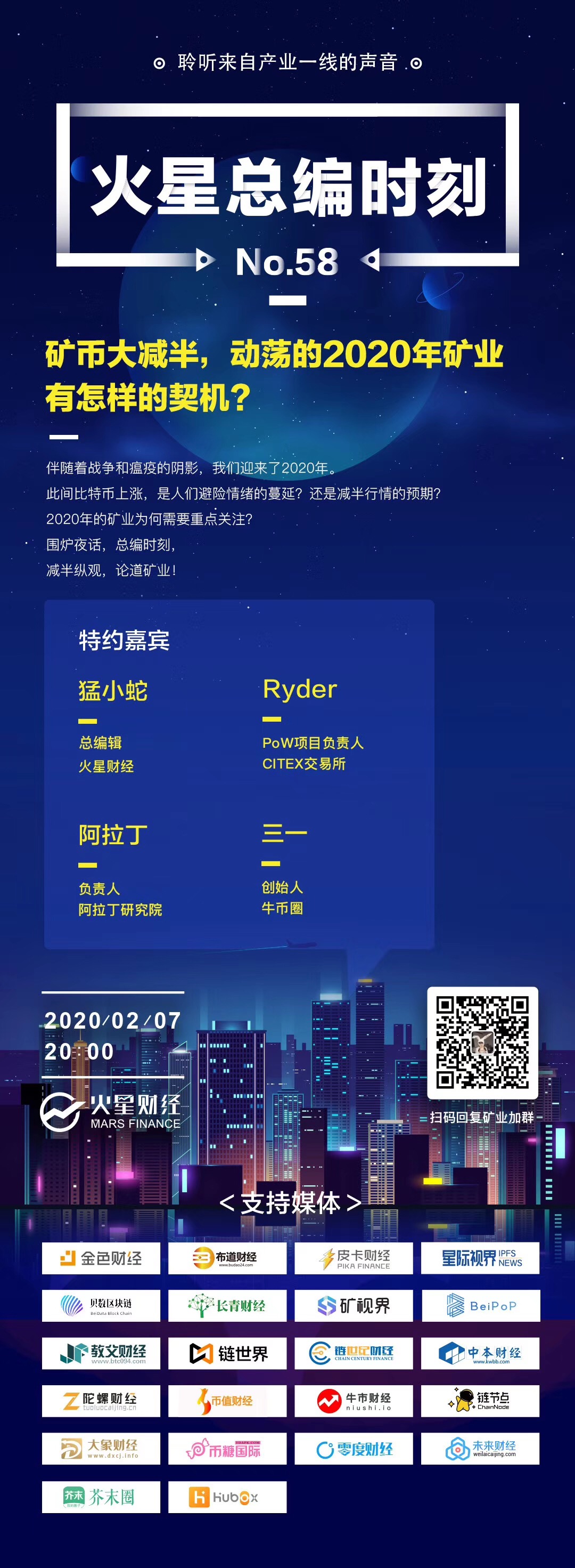 矿币大减半，动荡的2020年矿业有哪些契机？| 火星总编时刻NO.58