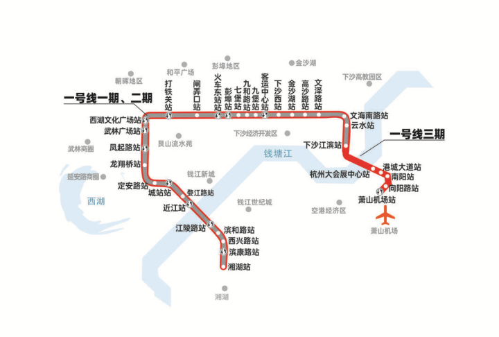 杭州地铁2号线5111约等于多少