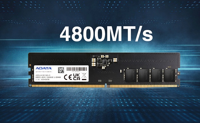 威刚推出DDR5-4800内存模组 迎接英特尔12代Alder Lake桌面平台