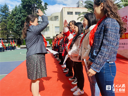 盘龙区桃源小学举行“争做新时代好队员”(图5)