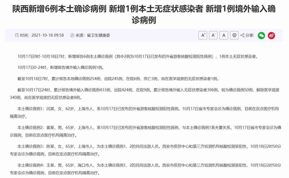 甘肃兰州发现6例阳性病例 上海旅行团7人阳性最新消息！老年旅行团相关疫情已波及5省