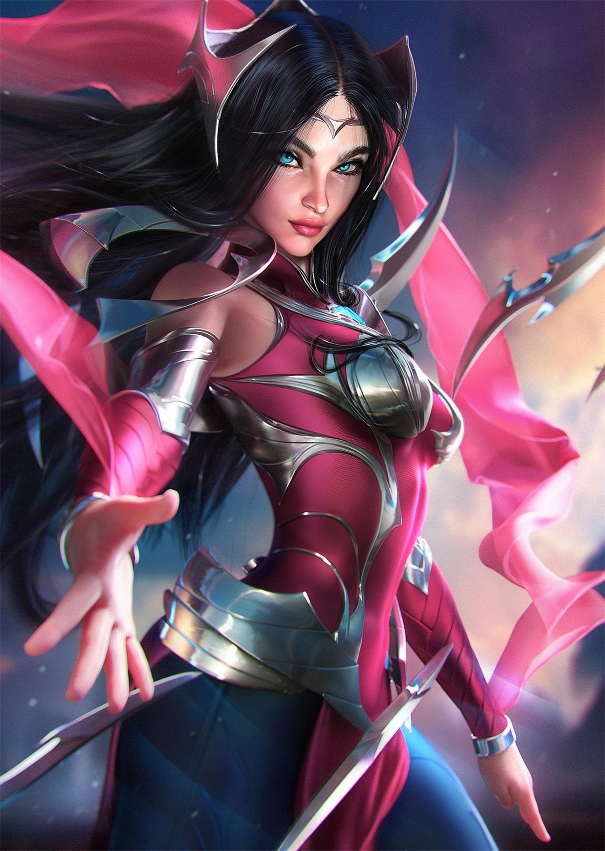 sevenbees画师cos插画作品图