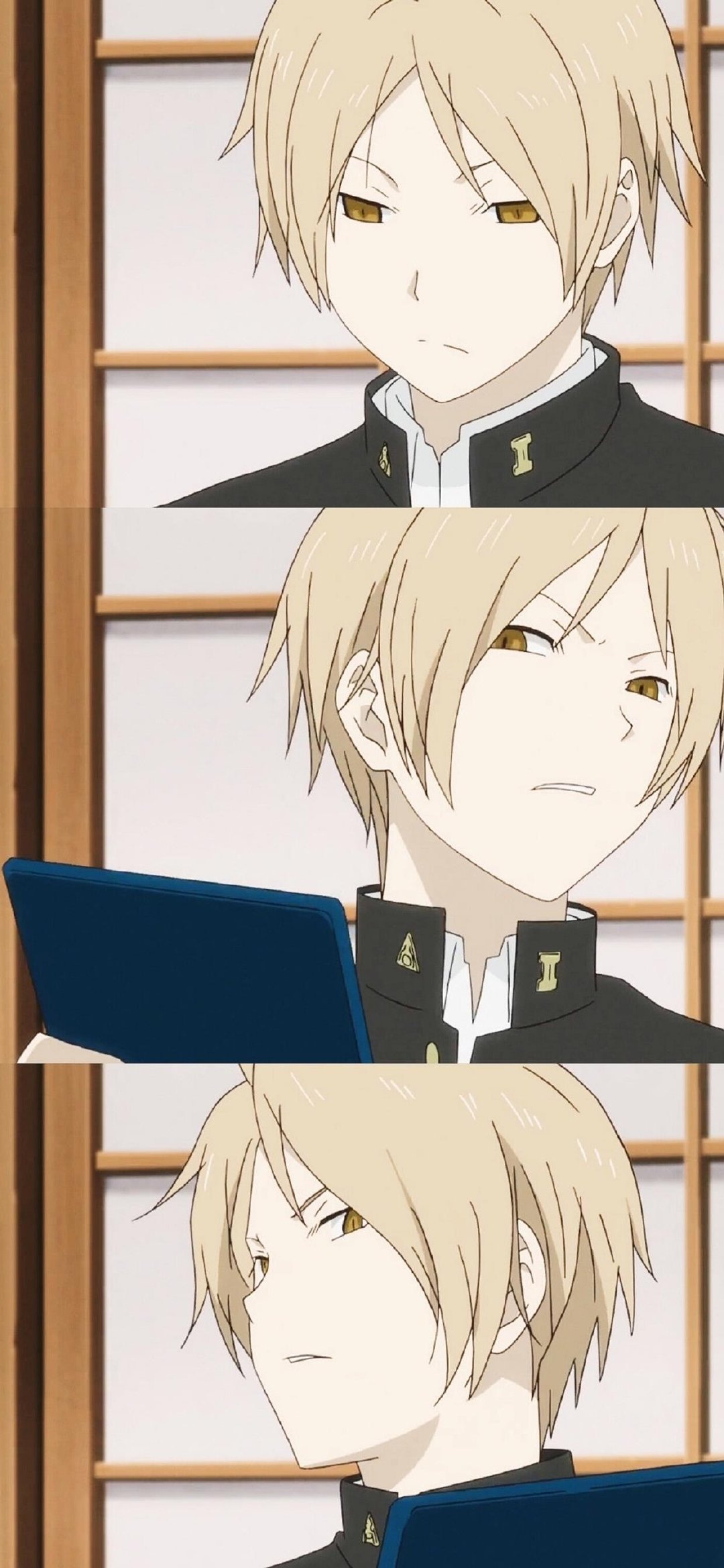 多彩壁纸543期|夏目友人帐卡通三格拼接壁纸