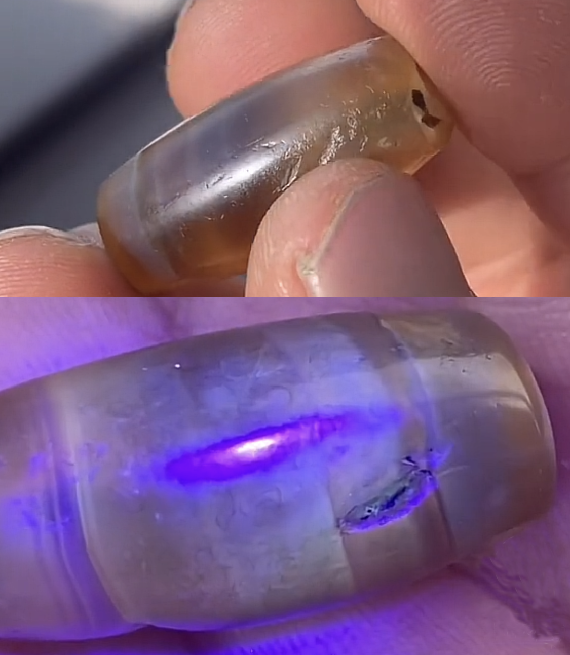 砡知行(4) 读《解密古代天珠》学习体会之玉髓质珠饰内风化现象(十二