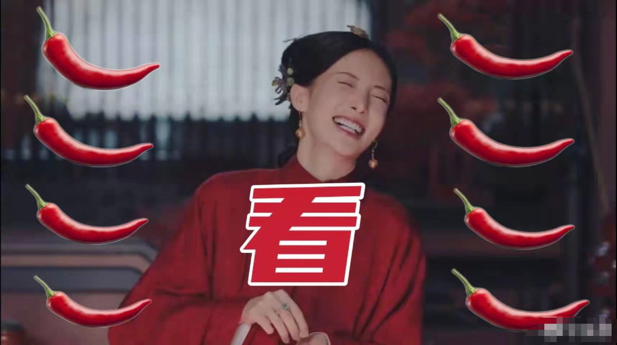 知名女星金晨大胆晒扮丑照，两个鼻孔插生辣椒，皮肤光滑白嫩反光