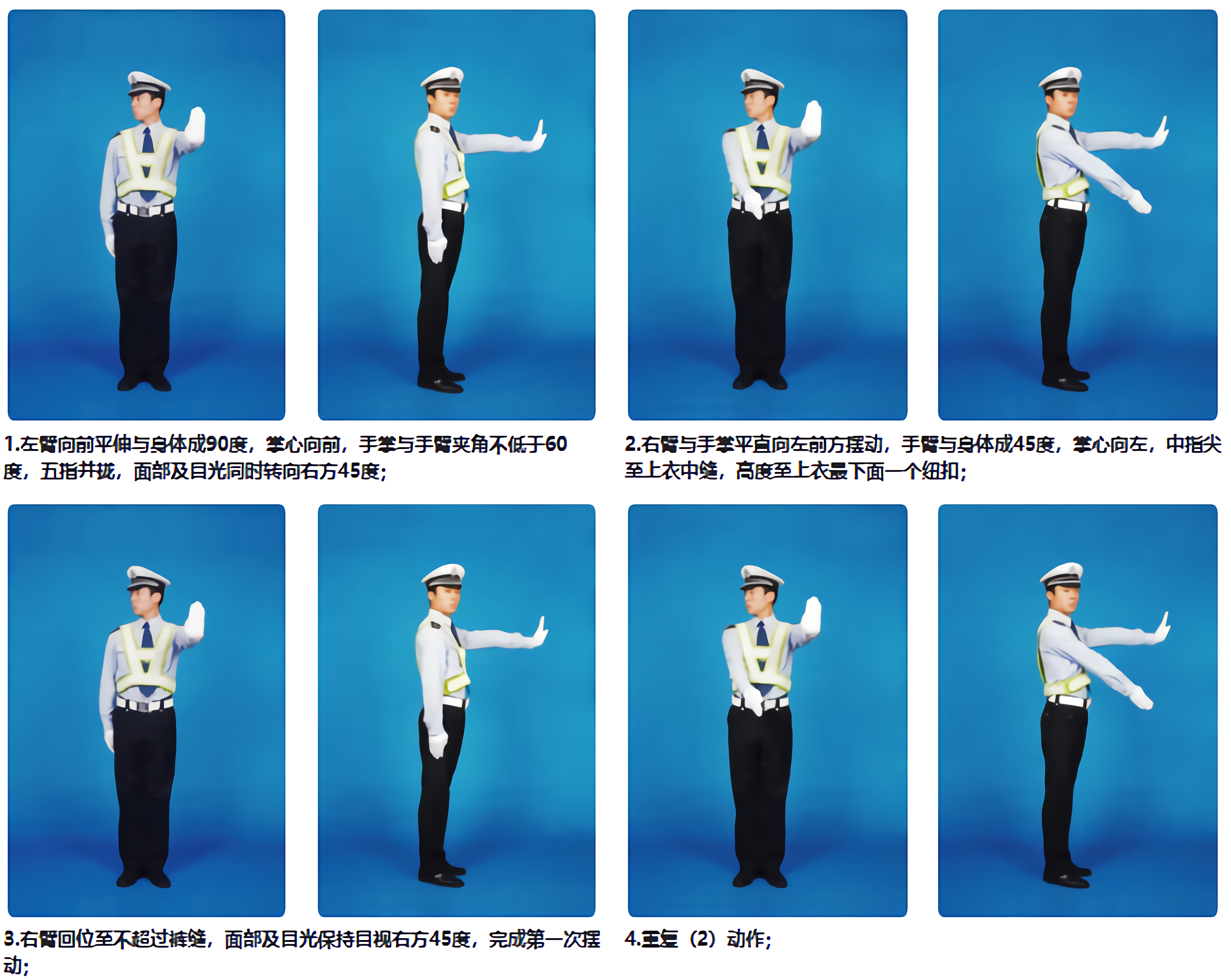 交警手势图解完整版