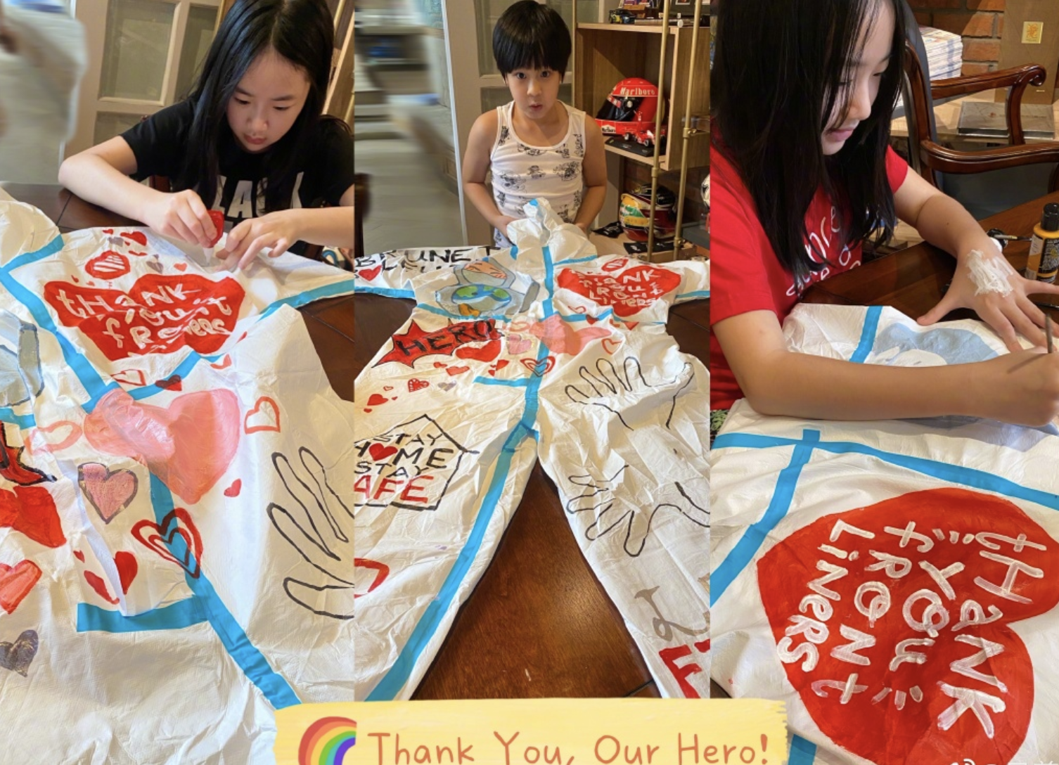 吴尊一家四口同庆生，捐献1000套防护服，称助人是最好的礼物