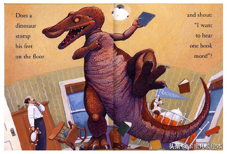 英文有声绘本《How Do Dinosaurs Say Good Night》恐龙怎样晚安
