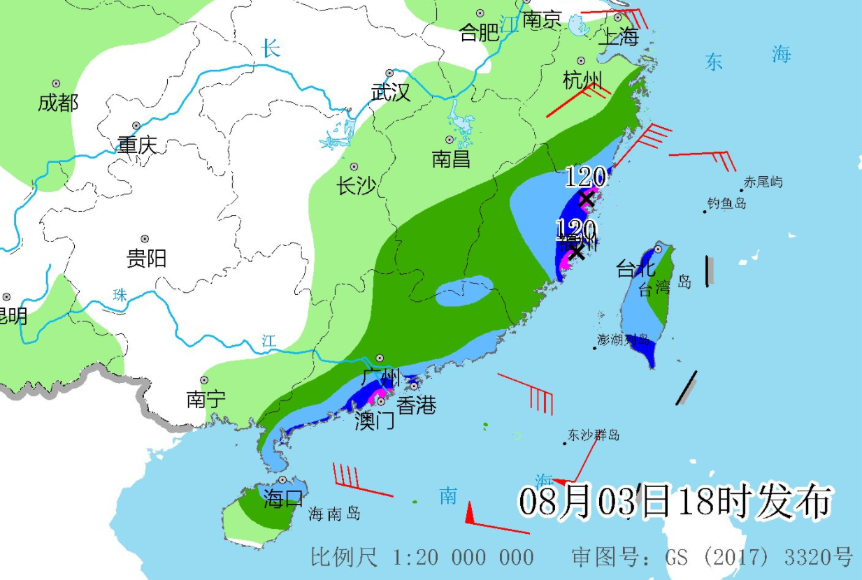 9号台风卢碧快了，可能登陆广东或福建，权威预报：局部有大暴雨