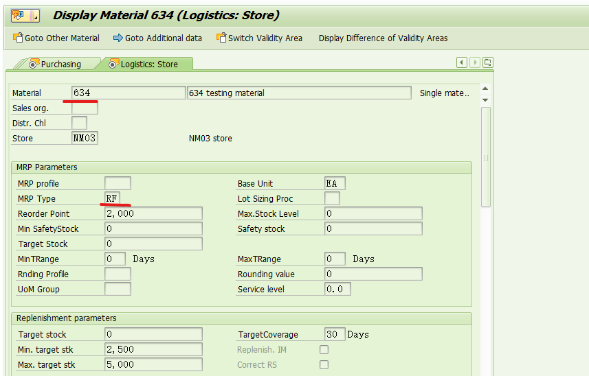 SAP RETAIL 补货类型RF之初探 I