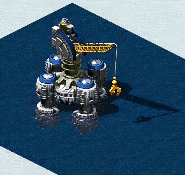 作为游戏里苏联阵营的对手,西木在为盟军设计建筑造型和功能时,为了