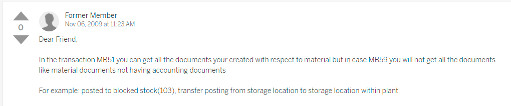 SAP MM 不常用事务代码之MB59
