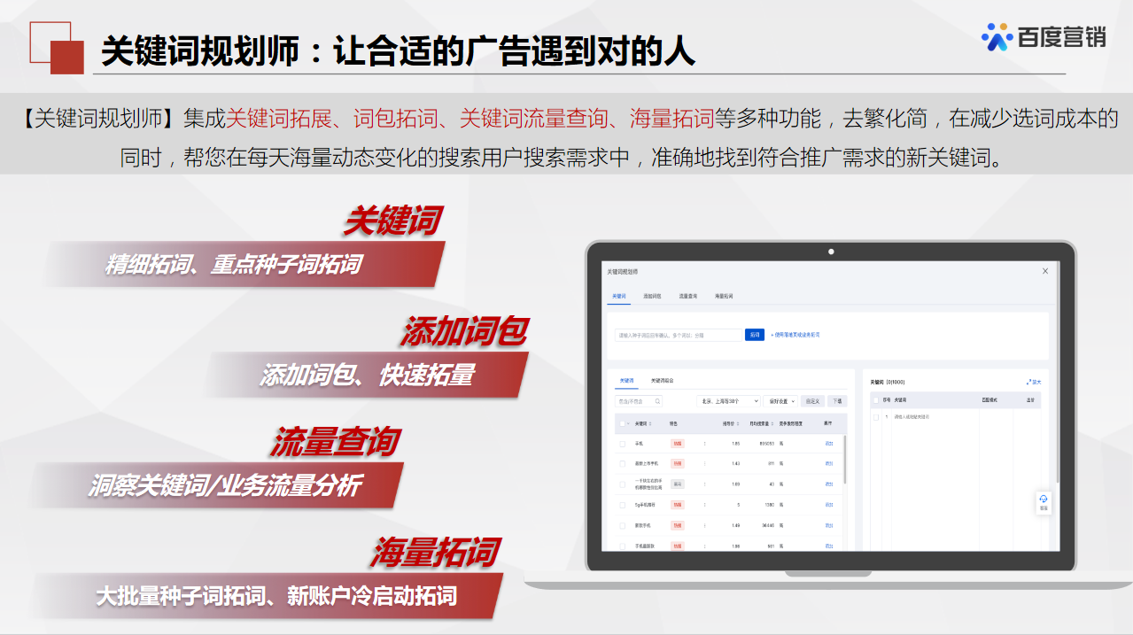 百度推广——关键词推荐工具的介绍（一）「关键词规划师」