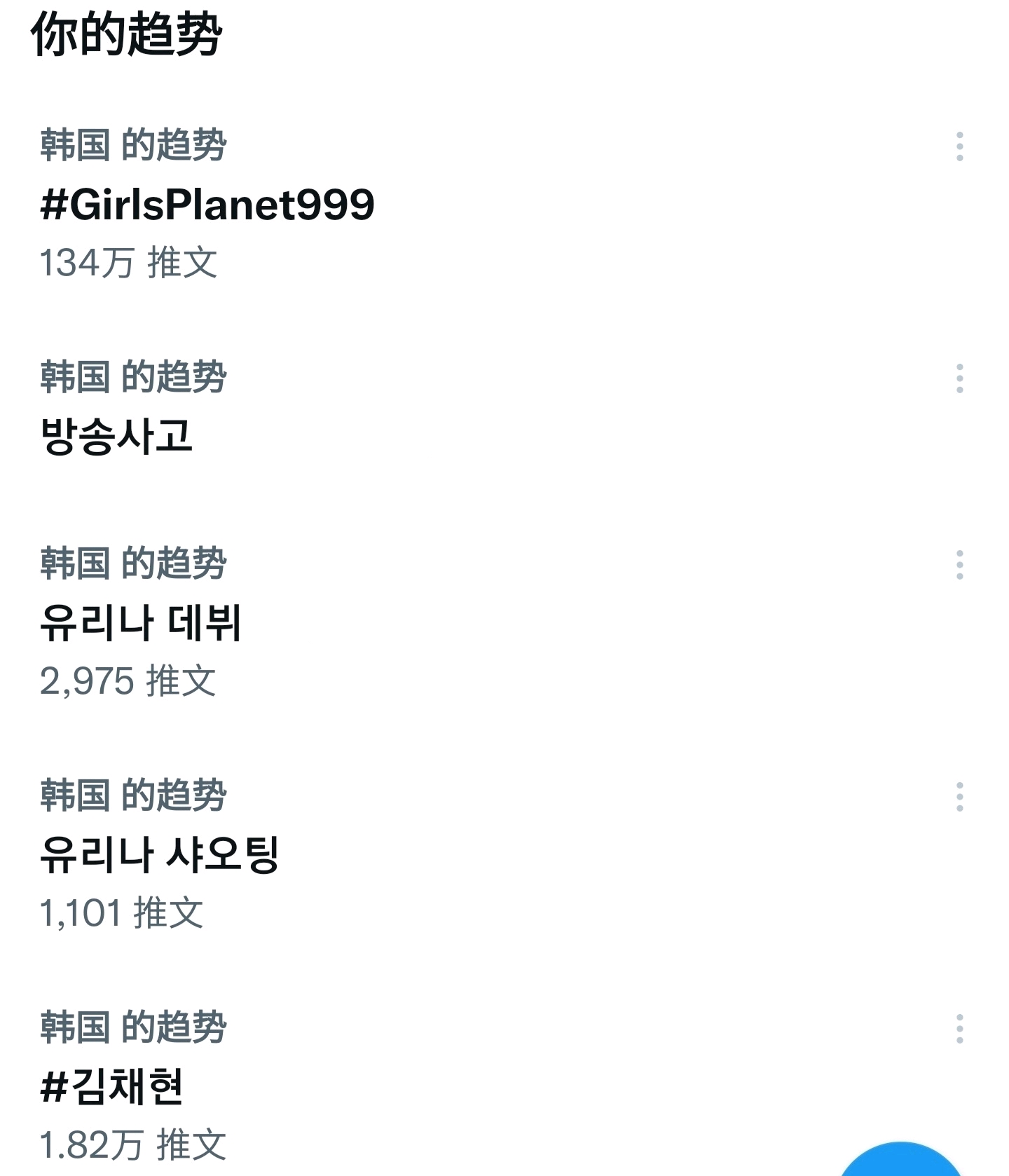 GP999韓網友熱議出道名單：“休寧怎麼能第二，還是沾上中國人”