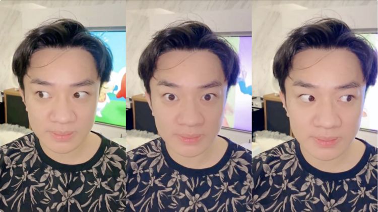 王祖蓝和老婆女儿转动眼球，Gabby画风搞笑，被调侃全家“蓝化”