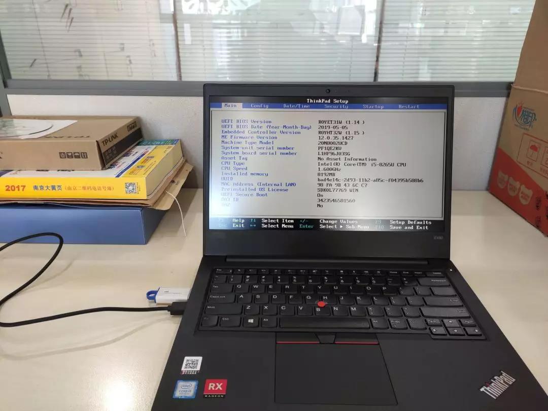 ThinkPad E490笔记本安装win7系统失败