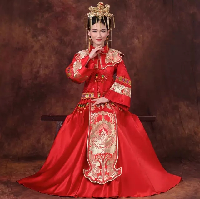 結婚穿秀禾服金色還是紅色好(秀禾服穿著禁忌)插圖(2)