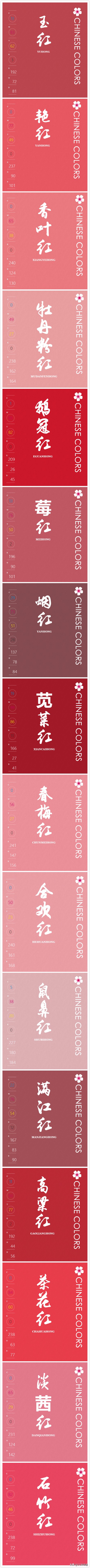 中科院命名的124个中国传统红色，美术生都看晕了
