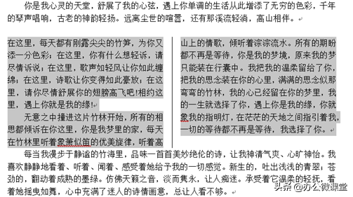Word分栏显示，让文档合理布局